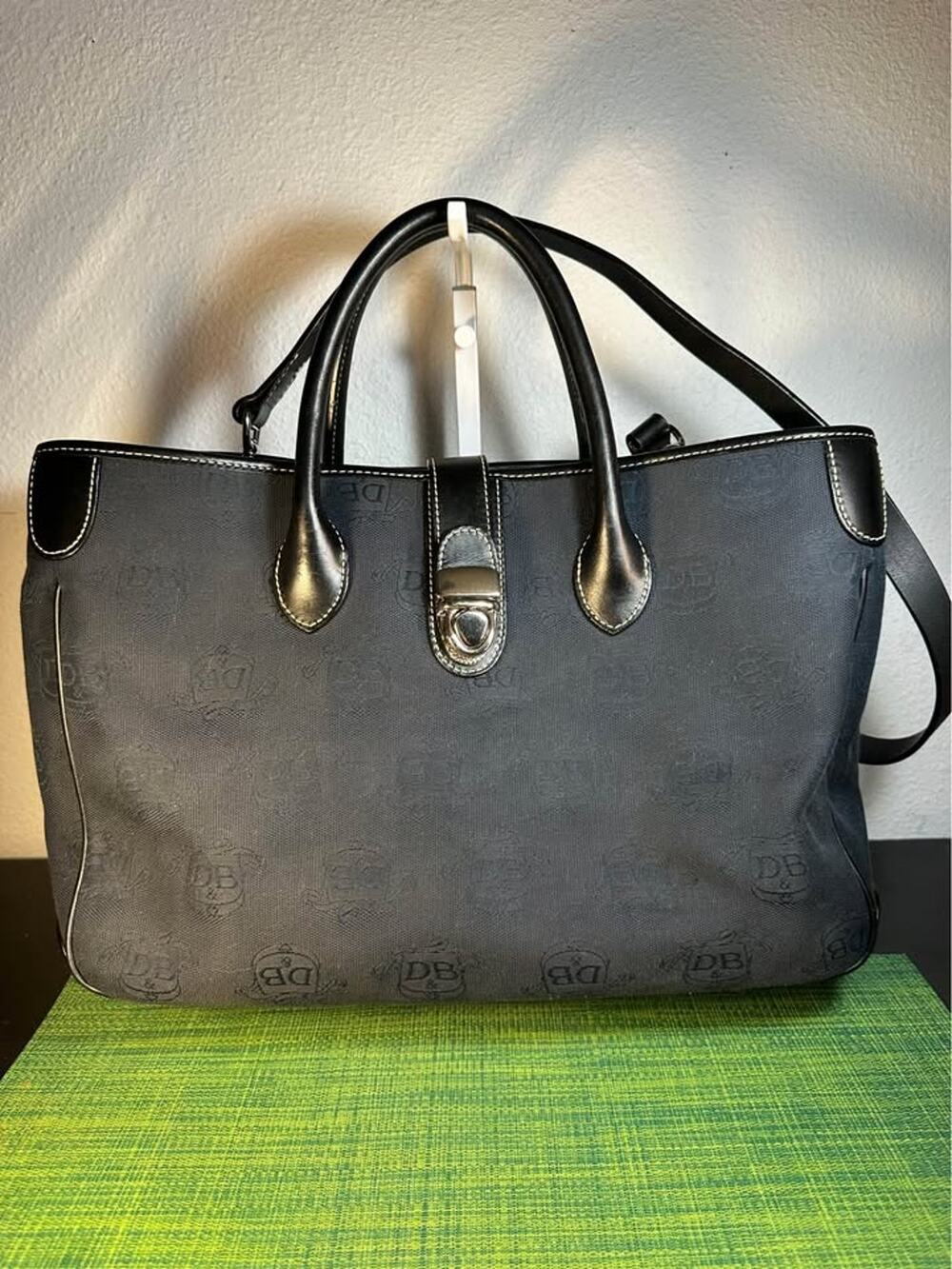 Dooney & Bourke Signature DB Monogram Canvas Tote Bag NWOT